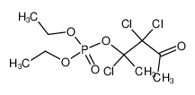 phosphoric acid diethyl ester-(1,2,2-trichloro-1-methyl-3-oxo-butyl ester)_98880-61-6