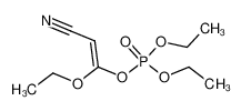 O,O-Diaethyl-o-(1-aethoxy-2-cyan-vinyl)-phosphat_98880-69-4