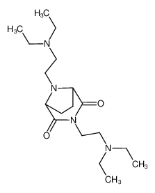 3,8-bis-(2-diethylamino-ethyl)-3,8-diaza-bicyclo[3.2.1]octane-2,4-dione_98882-51-0