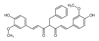 4-benzyl-1,7-bis(4-hydroxy-3-methoxyphenyl)-1,6-heptadiene-3,5-dione_98886-30-7