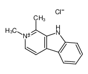 1,2-dimethyl-9H-β-carbolinium; chloride_98890-49-4