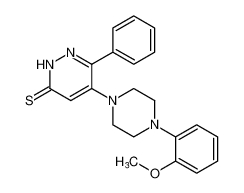 5-(4-(2-methoxyphenyl)piperazin-1-yl)-6-phenylpyridazine-3(2H)-thione_98896-26-5