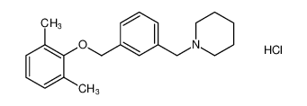 1-(3-((2,6-dimethylphenoxy)methyl)benzyl)piperidine hydrochloride_98896-62-9