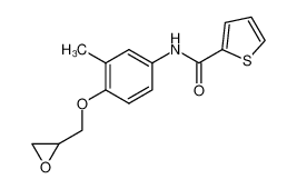Thiophene-2-carboxylic acid (3-methyl-4-oxiranylmethoxy-phenyl)-amide_98902-66-0