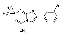 2-(3-bromophenyl)-5,7,7-trimethyl-7H-[1,3,4]thiadiazolo[3,2-a]pyrimidine_98919-28-9