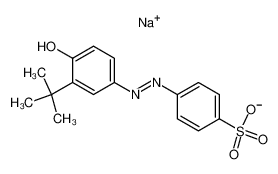 sodium p-(3-t-butyl-4-hydroxyphenylazo)benzensulfonate_98928-48-4