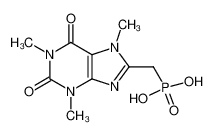 (1,3,7-trimethyl-2,6-dioxo-2,3,6,7-tetrahydro-1H-purin-8-ylmethyl)-phosphonic acid_98961-60-5