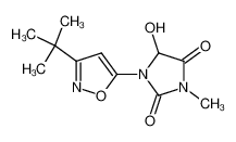 3-[3-(1,1-dimethylethyl)-5-isoxazolyl]-4-hydroxy-1-methyl-2-imidazolidonone_98965-86-7