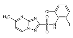 N-(2-chloro-6-iodophenyl)-5-methyl-[1,2,4]triazolo[1,5-a]pyrimidine-2-sulfonamide CAS:98967-36-3 manufacturer & supplier