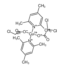 bis(dichloroacetate)bis(2.4.6-trimethylpyridine) copper(II)_98972-52-2