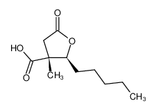 4-carboxy-4,5-dihydro-4-methyl-5-pentylfuran-2(3H)-one_98985-79-6