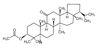 Acetic acid (3S,3aS,5aS,5bR,7aR,9S,11aS,11bS,13aR,13bS)-3-isopropyl-3a,5a,8,8,11a,13a-hexamethyl-12-oxo-icosahydro-cyclopenta[a]chrysen-9-yl ester_98990-11-5