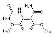 1-ureido-2-carbamoyl-3,6-dimethoxybenzene_98991-69-6