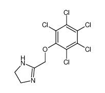 2-(pentachlorophenoxy-methyl)-4,5-dihydro-1H-imidazole_98994-47-9