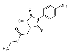 (4,5-Dioxo-2-thioxo-3-p-tolyl-imidazolidin-1-yl)-acetic acid ethyl ester_99006-63-0
