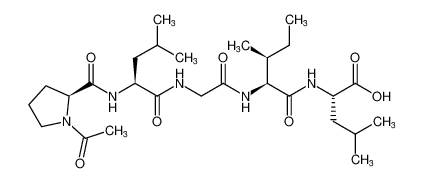 L-Leucine, N-[N-[N-[N-(1-acetyl-L-prolyl)-L-leucyl]glycyl]-L-isoleucyl]-_99016-60-1