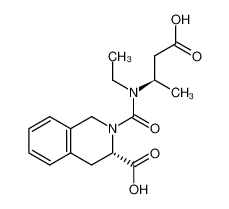 (S)-2-[((R)-2-Carboxy-1-methyl-ethyl)-ethyl-carbamoyl]-1,2,3,4-tetrahydro-isoquinoline-3-carboxylic acid_99029-07-9