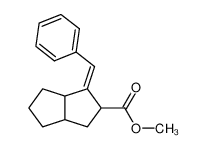 1-[1-Phenyl-meth-(Z)-ylidene]-octahydro-pentalene-2-carboxylic acid methyl ester_99030-19-0