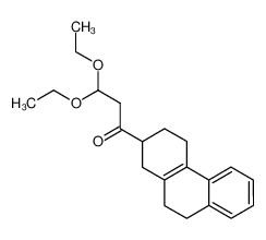3,3-Diethoxy-1-(1,2,3,4,9,10-hexahydro-phenanthren-2-yl)-propan-1-one_99034-30-7