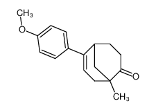 6-(4-Methoxy-phenyl)-1-methyl-bicyclo[3.3.1]non-6-en-2-one_99034-59-0
