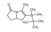 6-(tert-Butyl-dimethyl-silanyl)-5-methyl-1,2,7,7a-tetrahydro-pyrrolizin-3-one_99035-30-0