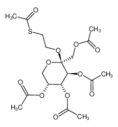 2'-(acetylthio)ethyl 1,3,4,5-tetra-O-acetyl-β-D-fructopyranoside_99042-56-5