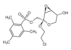 2'-chloroethyl 3,4-anhydro-1-O-mesitylenesulphonyl-β-D-tagatopyranoside_99042-66-7