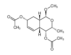 Acetic acid (1S,3R,4R,4aR,7R,8aS)-7-acetoxy-1-methoxy-3-methyl-3,4,4a,7,8,8a-hexahydro-1H-isochromen-4-yl ester_99042-86-1
