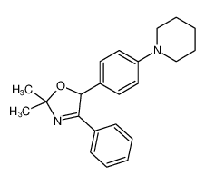 Piperidine, 1-[4-(2,5-dihydro-2,2-dimethyl-4-phenyl-5-oxazolyl)phenyl]-_99052-38-7