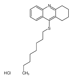 9-Octylsulfanyl-1,2,3,4-tetrahydro-acridine; hydrochloride_99053-33-5