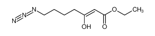 (Z)-7-Azido-3-hydroxy-hept-2-enoic acid ethyl ester_99054-14-5