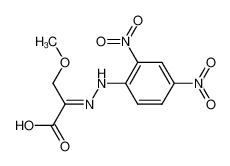 2-(2,4-dinitro-phenylhydrazono)-3-methoxy-propionic acid_99058-44-3