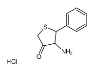 4-amino-5-phenyl-dihydro-thiophen-3-one; hydrochloride_99060-00-1