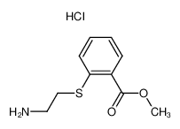 2-(2-Amino-ethylsulfanyl)-benzoic acid methyl ester; hydrochloride_99075-73-7