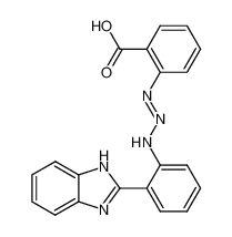 2-{3-[2-(1H-benzoimidazol-2-yl)-phenyl]-triazenyl}-benzoic acid_99077-62-0