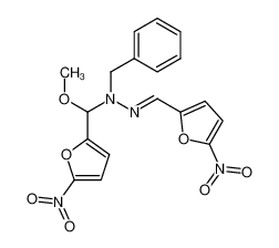 5-Nitro-furfural-2-(α-methoxy-5-nitro-furfuryl)-2-benzyl-hydrazon_99078-00-9