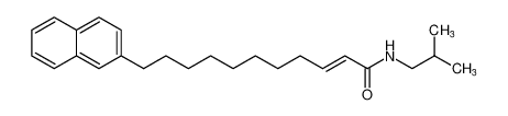 2-Undecenamide, N-(2-methylpropyl)-11-(2-naphthalenyl)-, (E)-_99083-22-4