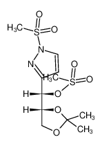 1-methylsulphonyl-3-(1-O-methylsulphonyl-2,3-O-isopropylidene-D-erythro-trihydroxypropyl)pyrazole_99087-35-1