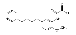 Acetic acid, [[2-methoxy-5-[4-(3-pyridinyl)butyl]phenyl]amino]oxo-_99090-57-0