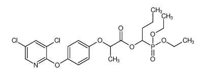 1-(diethoxyphosphoryl)butyl 2-(4-((3,5-dichloropyridin-2-yl)oxy)phenoxy)propanoate_99091-81-3