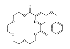 19-(benzyloxy)-3,6,9,12,15-pentaoxa-21-azabicyclo(15.3.1)heneicosa-1(21),17,19-triene-2,16-dione_99097-45-7