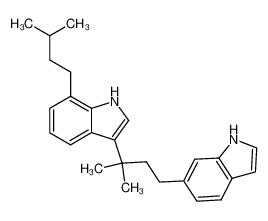 3-(3-(6-indolyl)-1,1-dimethylpropyl)-7-(3-methylbutyl)-indole_99102-35-9