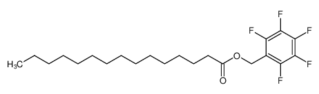 Pentadecanoic acid, (pentafluorophenyl)methyl ester_99104-13-9