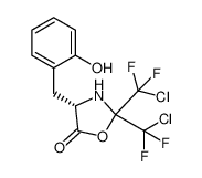 (S)-2,2-bis(chlorodifluoromethyl)-4-(2-hydroxybenzyl)oxazolidin-5-one_99104-50-4