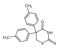 2-Thioxo-5,5-di(4-tolyl)-tetrahydro-4H-1,3-thiazin-4-on_99108-22-2