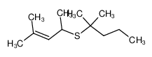 4-(1,1-dimethyl-butylsulfanyl)-2-methyl-pent-2-ene_99114-53-1