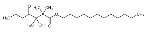 Heptanoic acid, 3-hydroxy-2,2,3-trimethyl-4-oxo-, dodecyl ester_99120-79-3