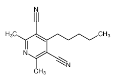 3,5-Pyridinedicarbonitrile, 2,6-dimethyl-4-pentyl-_99121-57-0