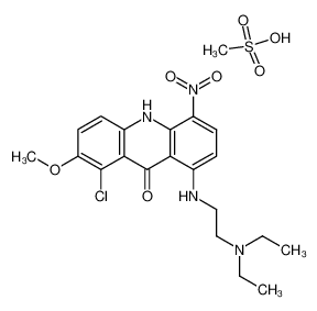 1-chloro-8-[[2-(diethylamino)ethyl]amino]-2-methoxy-5-nitro-9(10H)-acridinone, methanesulfonate_99140-38-2