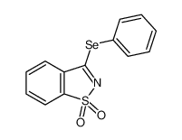 3-(phenylselanyl)benzo[d]isothiazole 1,1-dioxide_99142-21-9